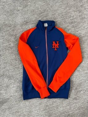 Nike Blue and Orange Team-Inspired Zip Jacket